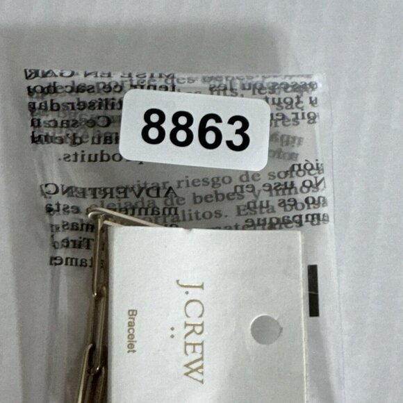 J. Crew Factory Link Bracelet NWT Gold Tone - Picture 6 of 6